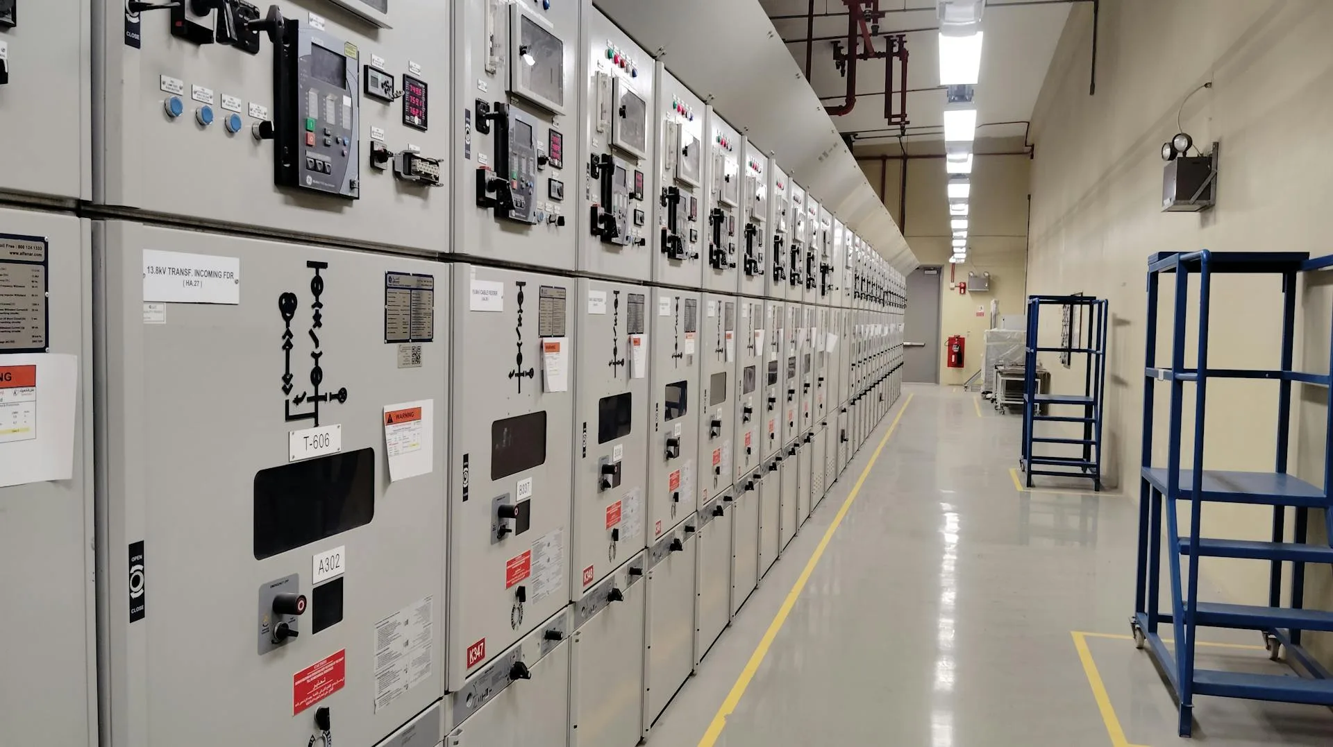 Industrial switchgear and electrical-room install