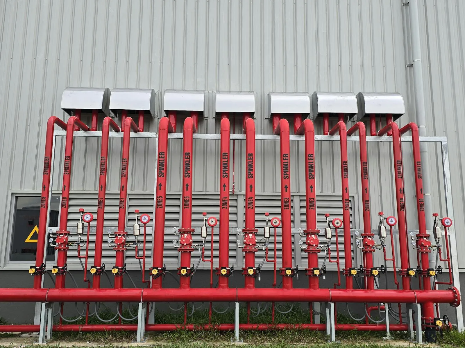 Commercial fire-life-safety sprinkler infrastructure